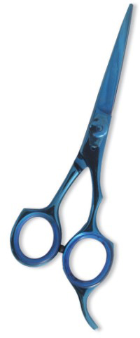 Professional Hair Cutting Scissor with razor edge. Blue Color Coating.