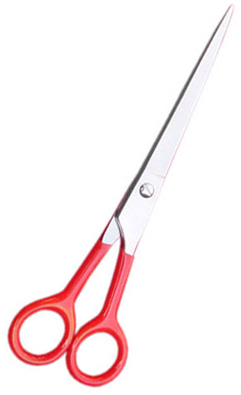 Hair Cutting Scissor. Plastic handle Satin Finish.